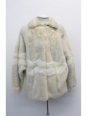 SHOWROOM NEW CANADIAN BLUSH MINK FUR JACKET COAT WOMEN WOMAN SIZE 8-10 MEDIUM